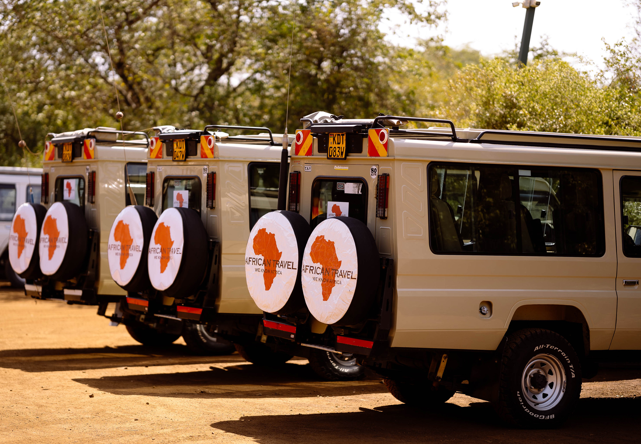 Safari vehicle in Kenya