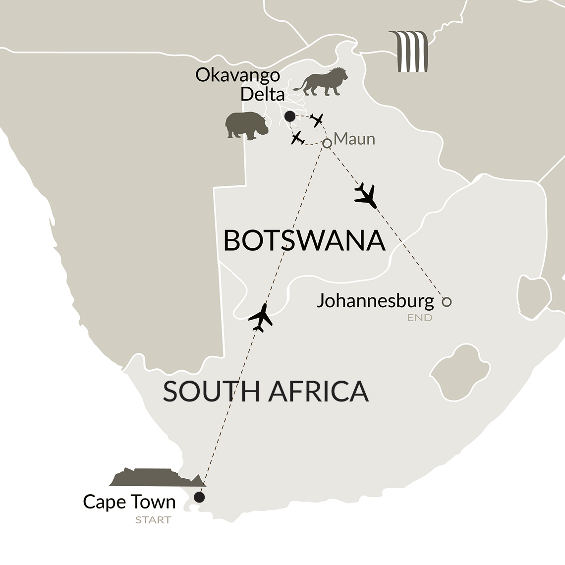 Cape Town and Botswana