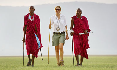 Walking safari with the Maasai