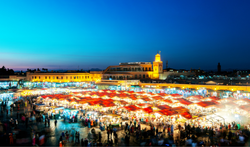 Djemaa El Fna Square at Night