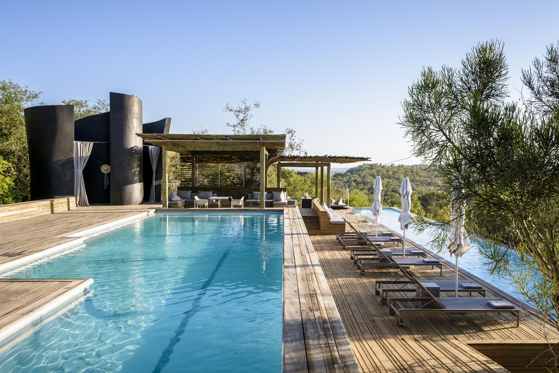 Exterior view of Singita Lebombo Lodge.