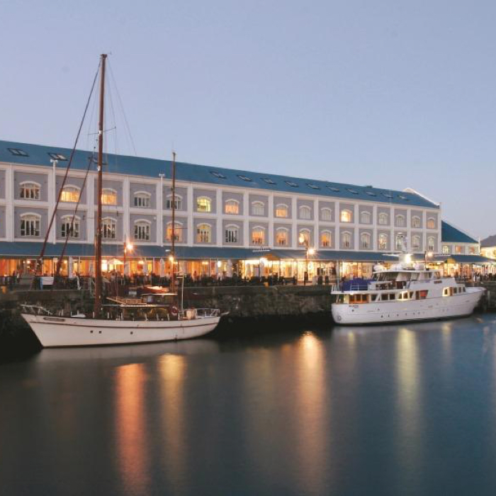 Waterfront view of The Victoria & Alfred Hotel