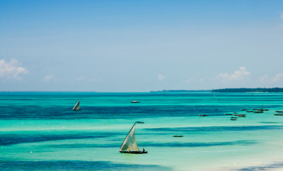 View of the Indian Ocean from the Eastrn side of Zanzibar